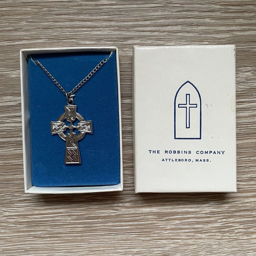 The Robbins Company Sterling Silver Celtic Cross Necklace (NWT)